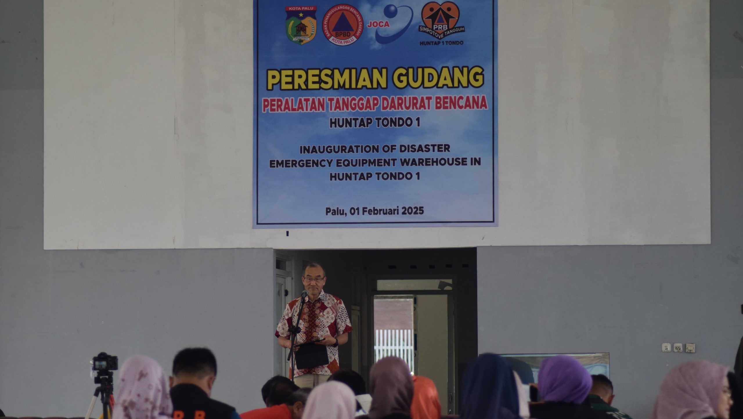 Gudang Peralatan Tanggap Darurat Bencana Bantuan JOCA Diresmikan di Huntap Tondo Palu