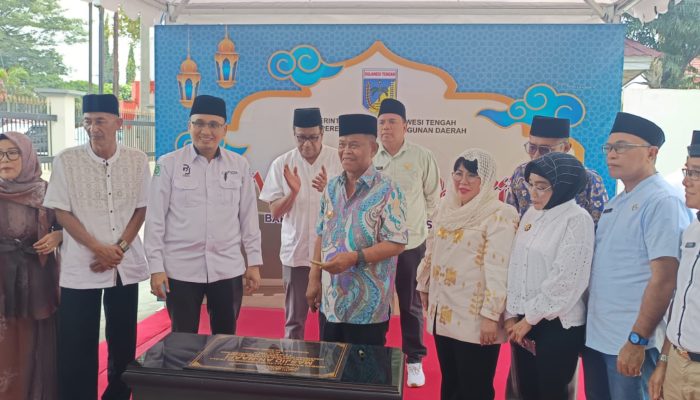 Gubernur Rusdy Mastura Resmikan Masjid An-Naafi di Kantor Bappeda Sulteng