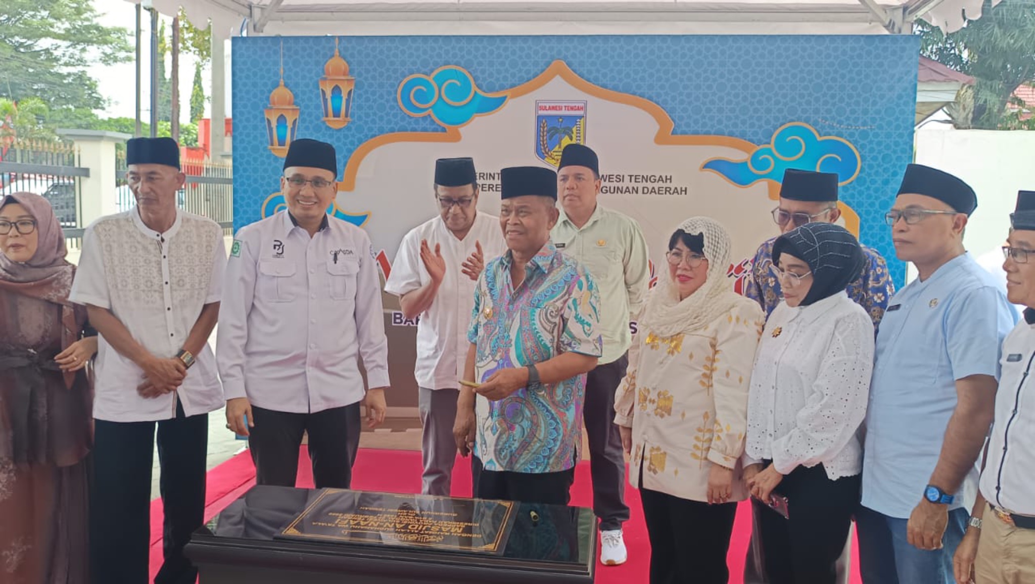 Gubernur Rusdy Mastura Resmikan Masjid An-Naafi di Kantor Bappeda Sulteng