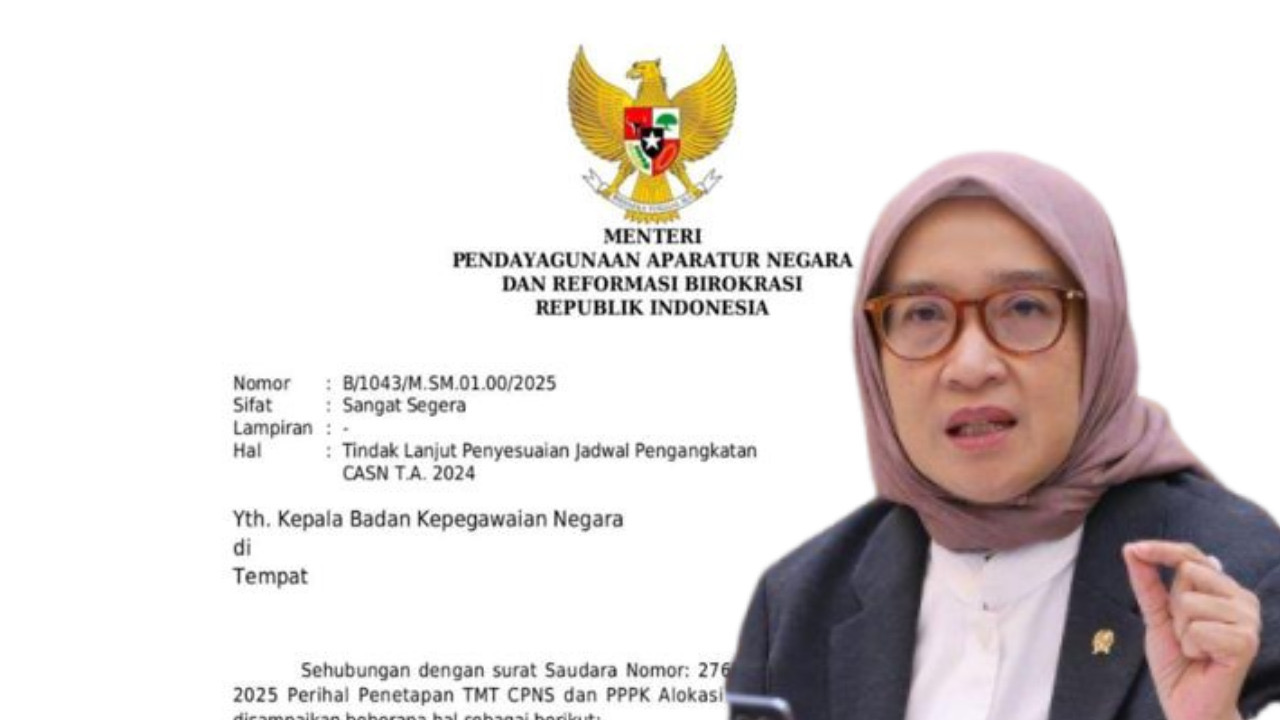 Menpan-RB Resmi Keluarkan Surat Penundaan Pengangkatan CASN, TMT PPPK Sulteng 1 Maret 2026