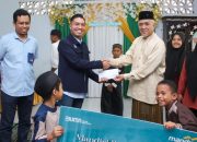 Tebar Kebaikan di Bulan Ramadhan, Bank Mandiri Palu Salurkan Paket Sembako dan Santuni Anak Yatim