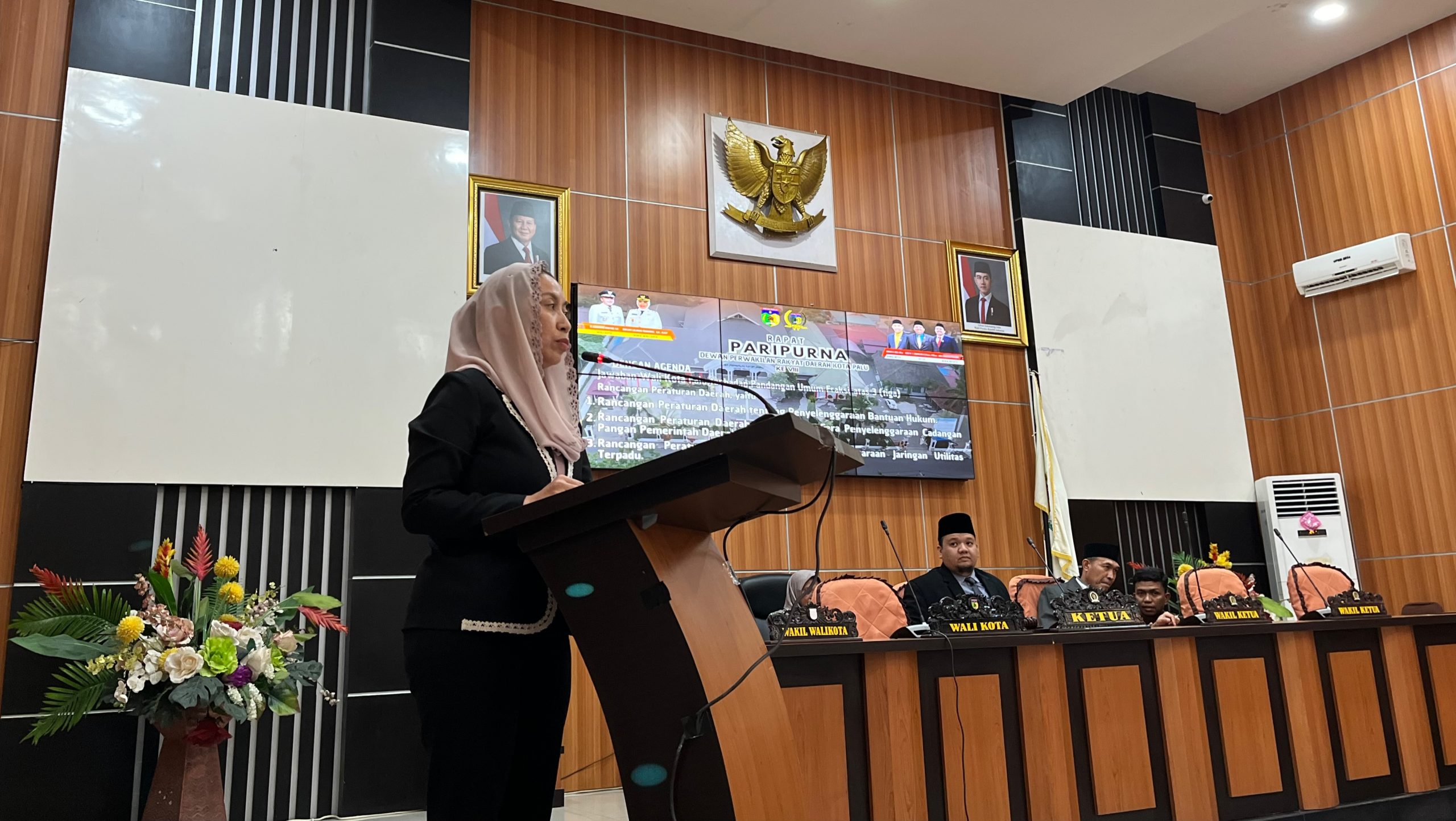 Wali Kota Palu Hadianto Rasyid Beri Tanggapan atas Pandangan Fraksi Terkait Tiga Ranperda