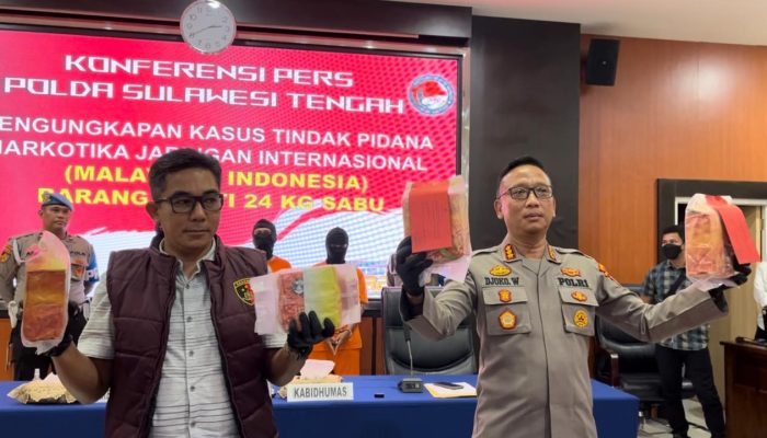 Kurir Narkoba Jaringan Internasional Bawa 24 Kg Sabu Ditangkap di Kota Palu, 16 Kg Lolos ke Poso dan Morowali