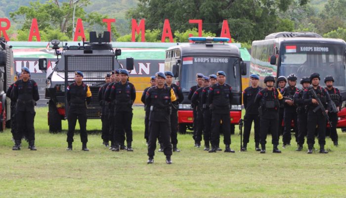 Dua SSK Brimob Polda Sulteng Disiapkan Amankan PSU Pilkada Parimo, Karo Ops Ingatkan Personel Tetap Waspada