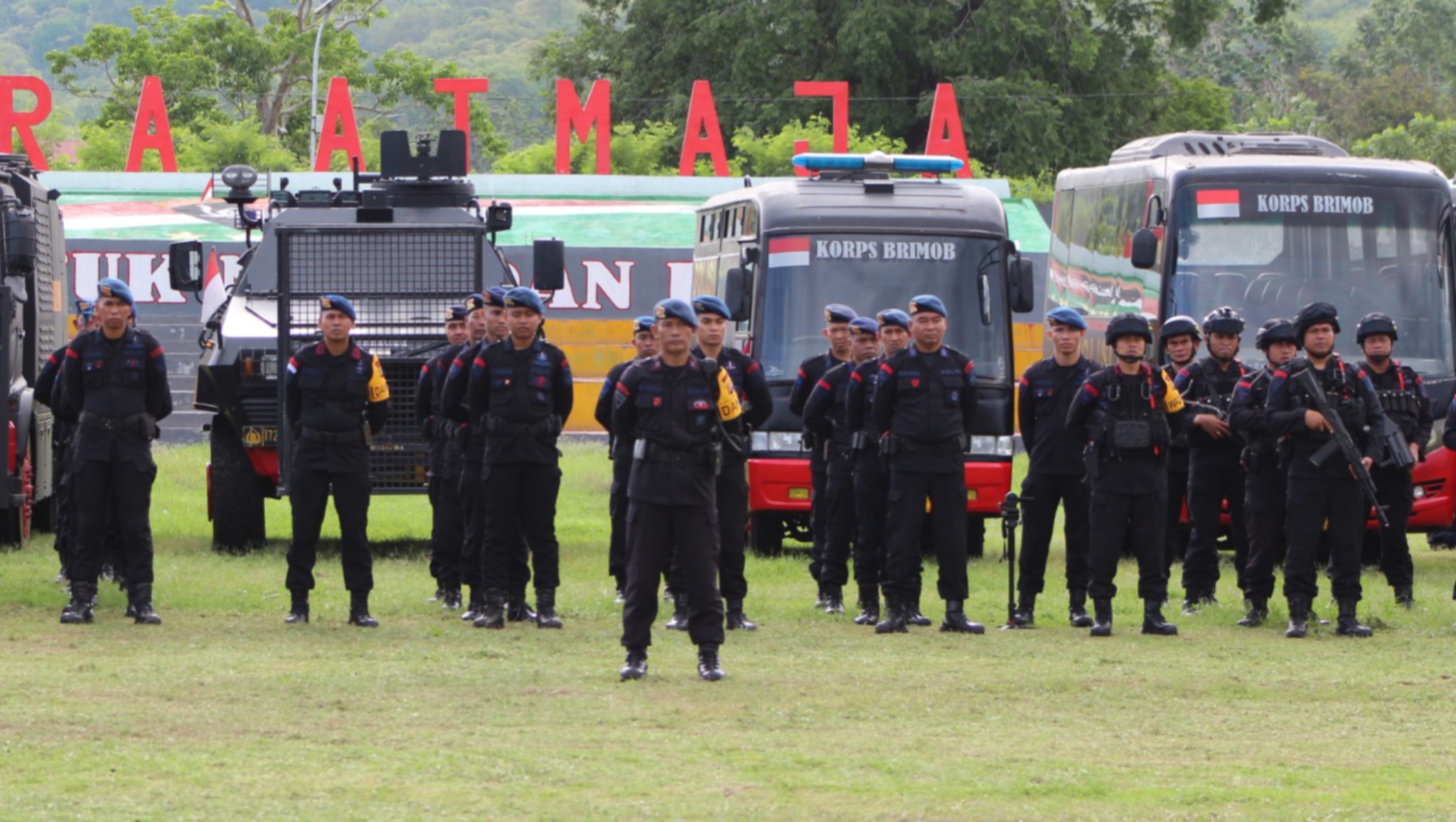 Dua SSK Brimob Polda Sulteng Disiapkan Amankan PSU Pilkada Parimo, Karo Ops Ingatkan Personel Tetap Waspada