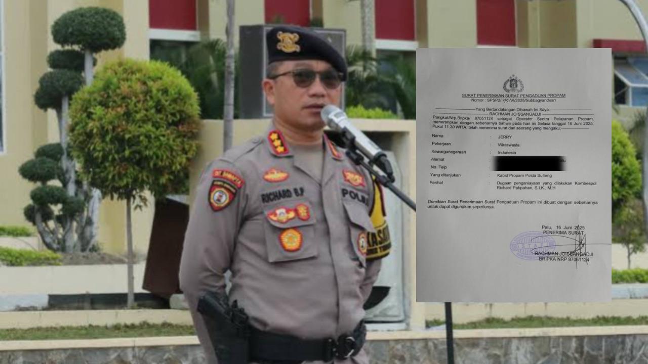 Keluarga Karyawan Warkop Palu yang Diduga Dipukul Dirsamapta Polda Sulteng Mengadu ke Propam