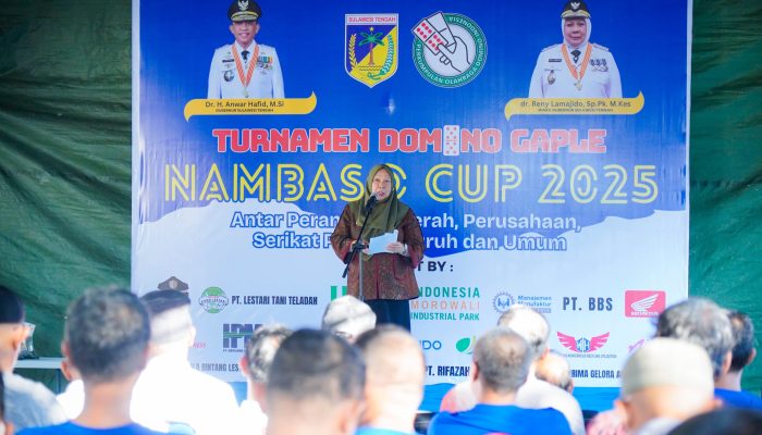 Wagub Sulteng Buka Turnamen Domino Nambaso Cup 2025, Dorong Harmonisasi Hubungan Industrial