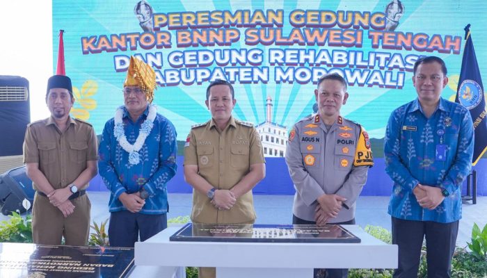 Hadiri Peresmian Kantor BNNP Sulteng dan Gedung Rehabilitasi, Bupati Morowali Ajak Semua Elemen Bersinergi Berantas Narkoba
