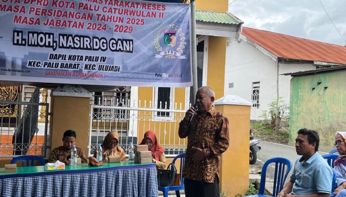 Keluhan Warga di Reses Anggota DPRD Palu Moh Nasir Dg Gani, Banyak Bantuan Tak Tepat Sasaran