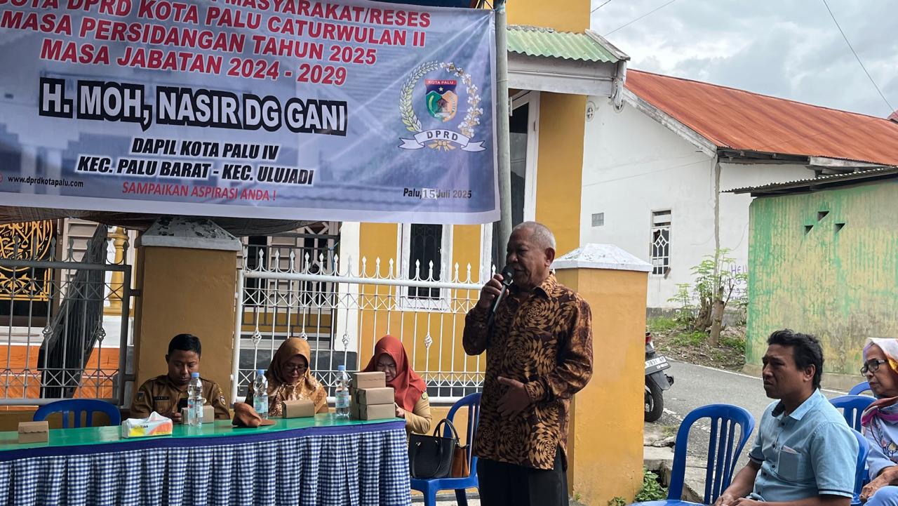Keluhan Warga di Reses Anggota DPRD Palu Moh Nasir Dg Gani, Banyak Bantuan Tak Tepat Sasaran