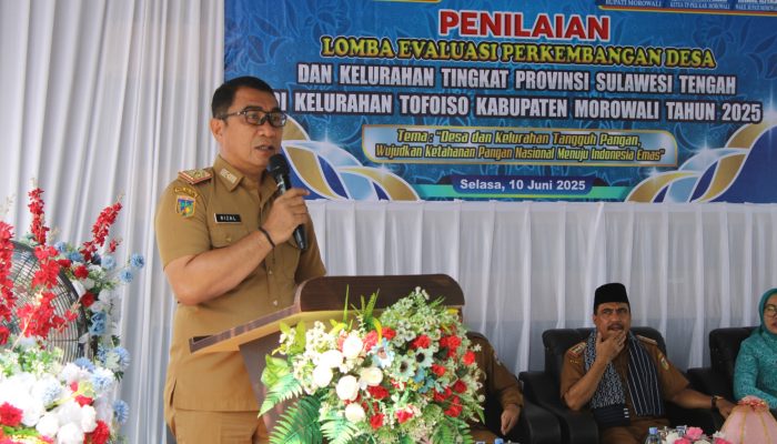 Pemkab Morowali Terima Tim Penilai Lomba Evaluasi Perkembangan Kelurahan Tingkat Provinsi Sulteng di Tofoiso