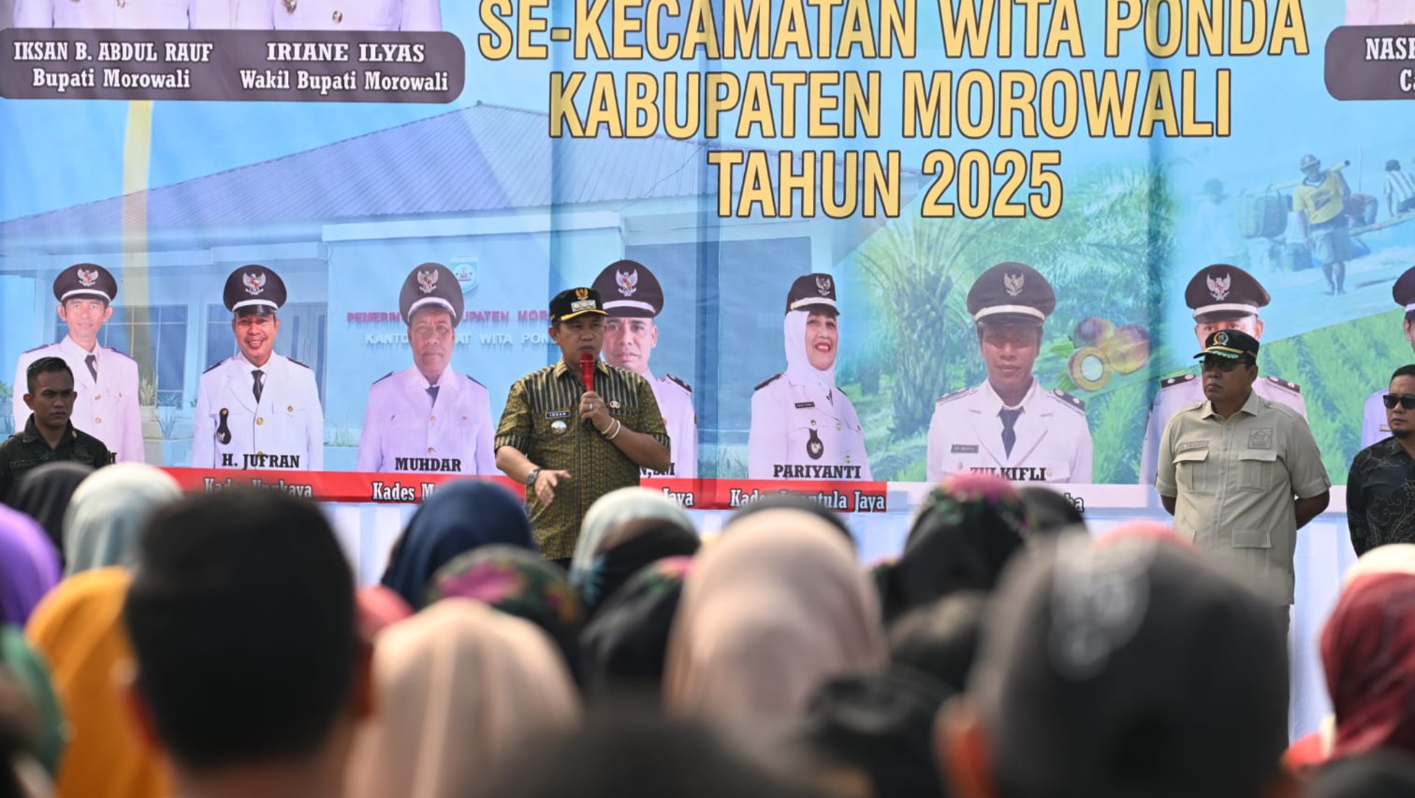 Perdana di Morowali, Bupati Iksan Pimpin Apel Umum Bersama ASN dan Aparatur Desa se Kecamatan Wita Ponda