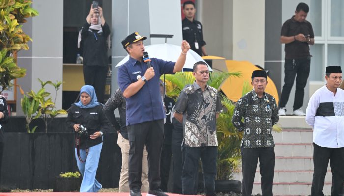 Bupati Morowali Pimpin Apel Umum ASN dan Aparatur Desa se-Kecamatan Bungku Barat
