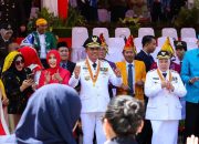 Gubernur dan Wakil Gubernur Sulteng Joget Tabola Bale Rayakan HUT ke-80 Republik Indonesia