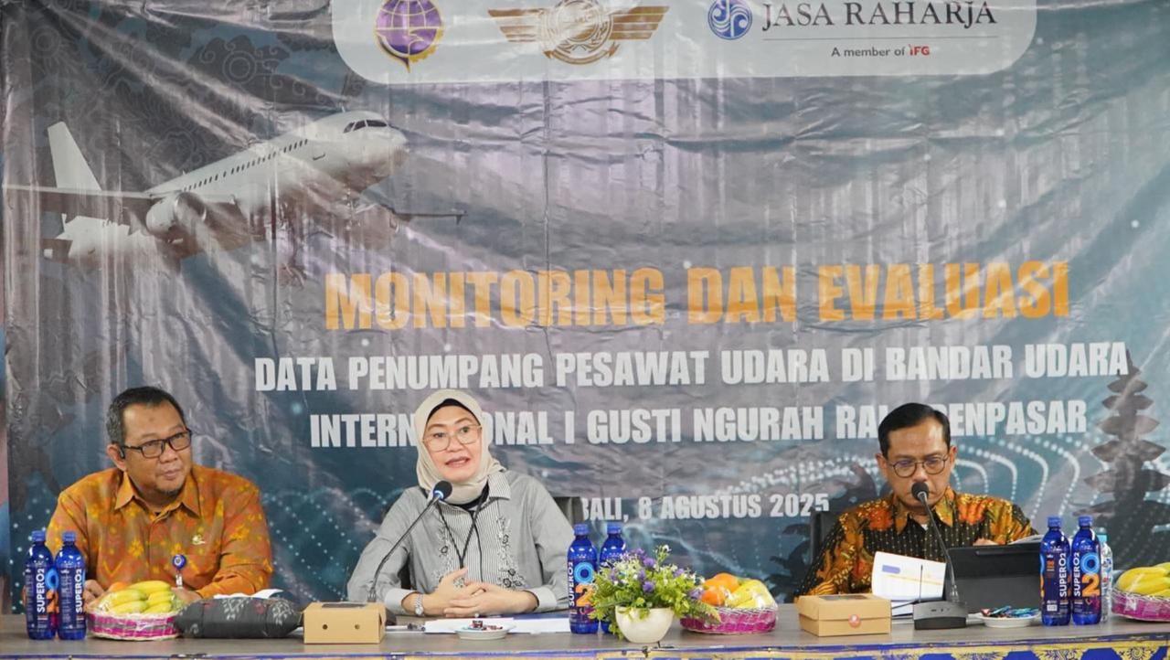 Jasa Raharja Monev Data Penumpang Pesawat di Bandara Ngurah Rai, Perkuat Kolaborasi dengan Stakeholder