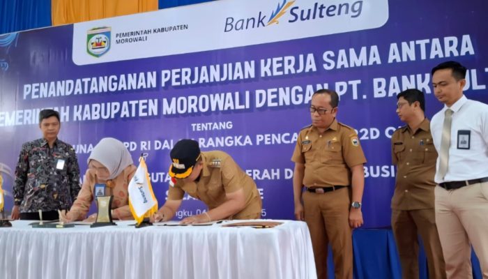 Pemkab Morowali dan Bank Sulteng Kerja Sama Penggunaan SIPD, Dukung Digitalisasi Keuangan Daerah