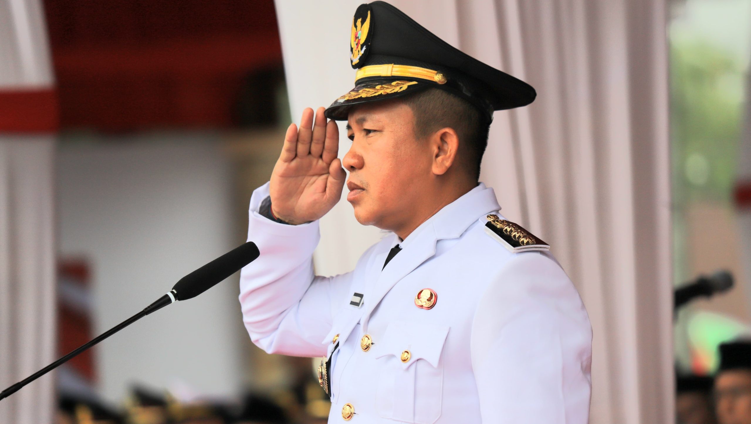 HUT ke-80 RI di Bumi Tepe Asa Moroso, Bupati Iksan Jadi Inspektur Upacara