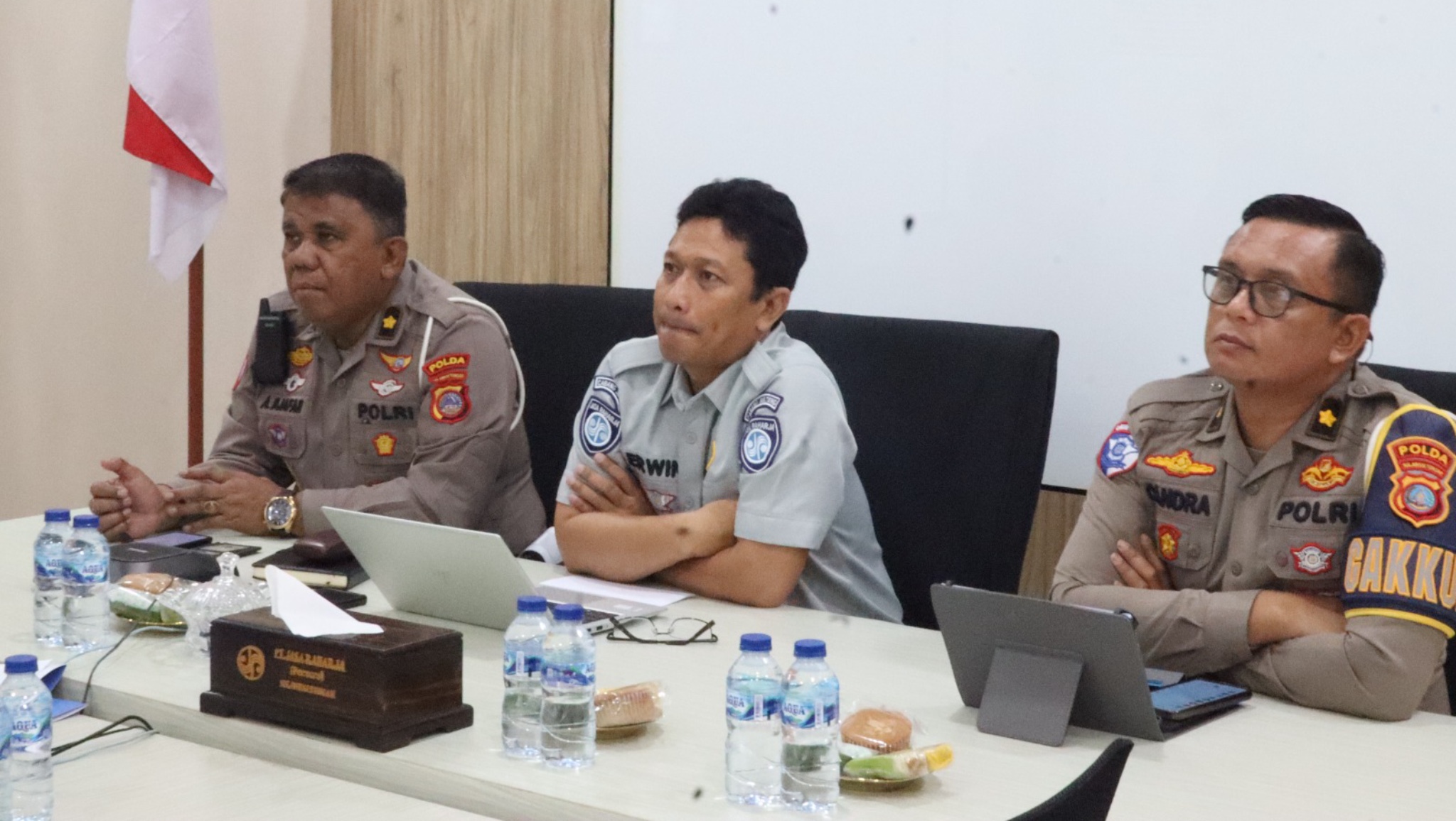 Jasa Raharja dan Ditlantas Polda Sulteng Bahas Percepatan Pelayanan Korban Kecelakaan Lalu Lintas