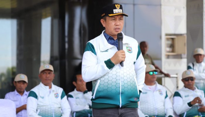 Bupati Morowali Iksan Baharudin Lepas Kontingen POPDA 2025 ke Kota Palu