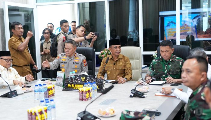 Anwar Hafid Gelar Rapat Forkopimda Bahas Penertiban Aktivitas Tambang Ilegal di Sulteng