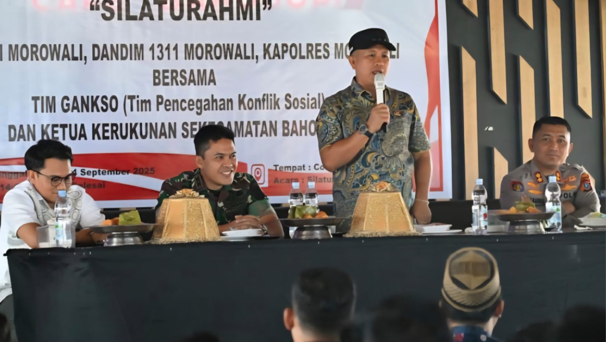 Bupati Morowali Bersama Dandim dan Kapolres Gelar Silaturahmi dengan Tim Gankso Bahodopi