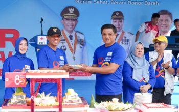 Gubernur Anwar Hafid Launching Program Berani Donor Darah di HUT ke-80 PMI Sulteng