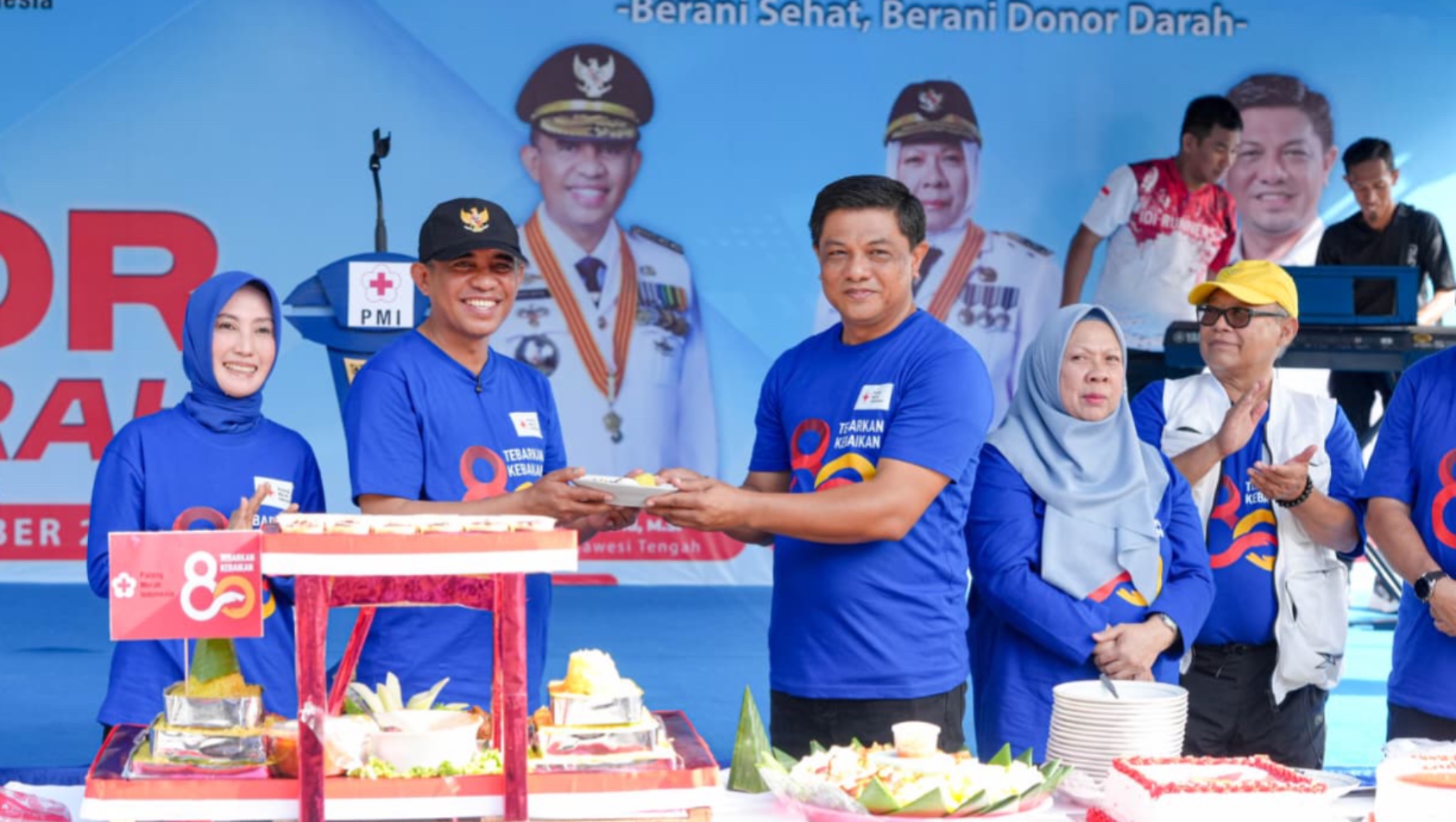 Gubernur Anwar Hafid Launching Program Berani Donor Darah di HUT ke-80 PMI Sulteng