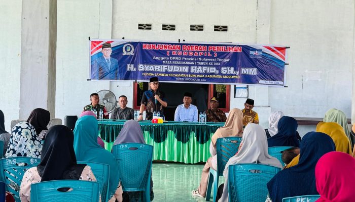 Wakil Ketua DPRD Sulteng Syarifudin Hafid Serap Aspirasi Petani di Desa Lambelu Morowali