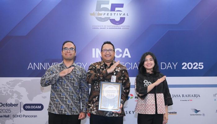 Jasa Raharja Terima Penghargaan Khusus dari INACA di Momen HUT ke-55 INACA, Bukti Komitmen Dukung Keselamatan Penerbangan Nasional