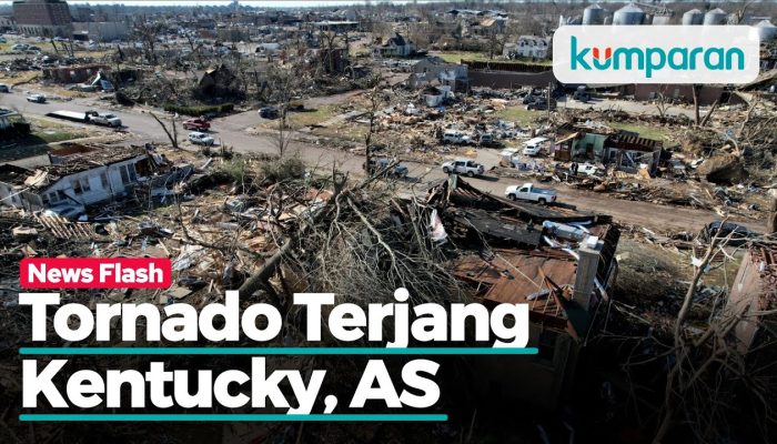 Sebanyak 70 Orang di Kentucky, AS Tewas usai Diterjang Tornado Dahsyat