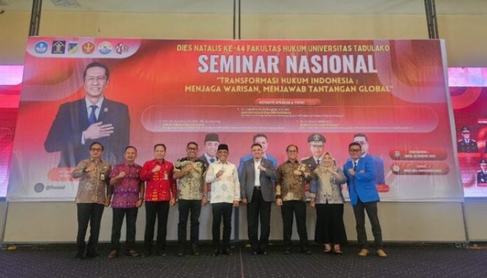 Wakil Ketua III DPRD Sulteng Hadiri Dies Natalis ke-44 Fakultas Hukum Untad, Dorong Transformasi Hukum yang Adaptif dan Berkeadilan