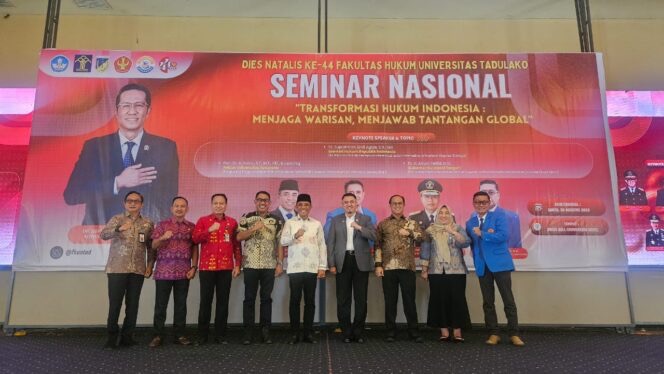 Wakil Ketua III DPRD Sulteng Hadiri Dies Natalis ke-44 Fakultas Hukum Untad, Dorong Transformasi Hukum yang Adaptif dan Berkeadilan