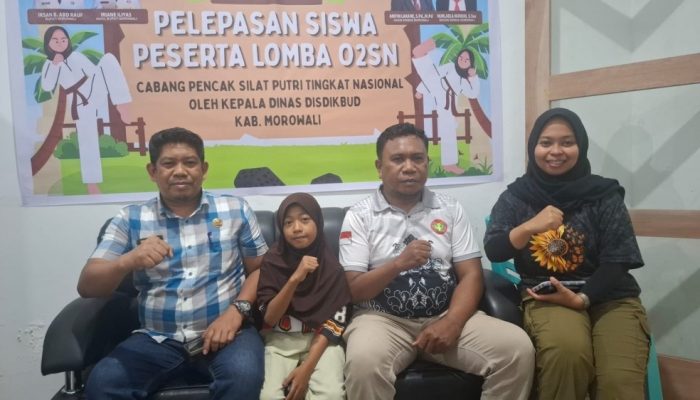 Pemkab Morowali Lepas Atlet Pencak Silat Putri ke O2SN Tingkat Nasional