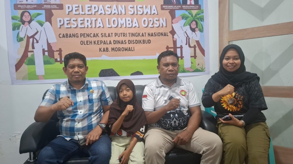 Pemkab Morowali Lepas Atlet Pencak Silat Putri ke O2SN Tingkat Nasional