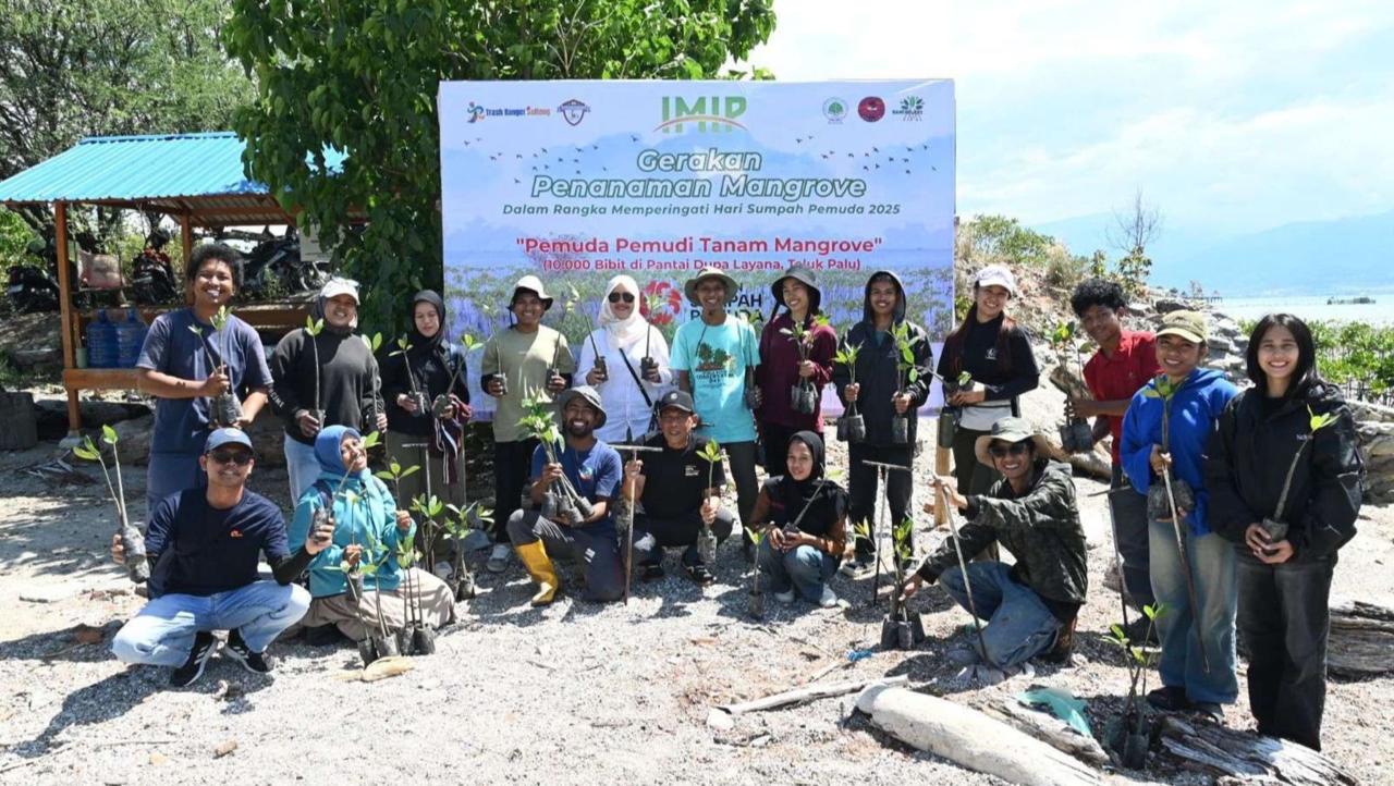 Gandeng Generasi Muda, PT IMIP Tanam 10 Ribu Mangrove di Teluk Palu