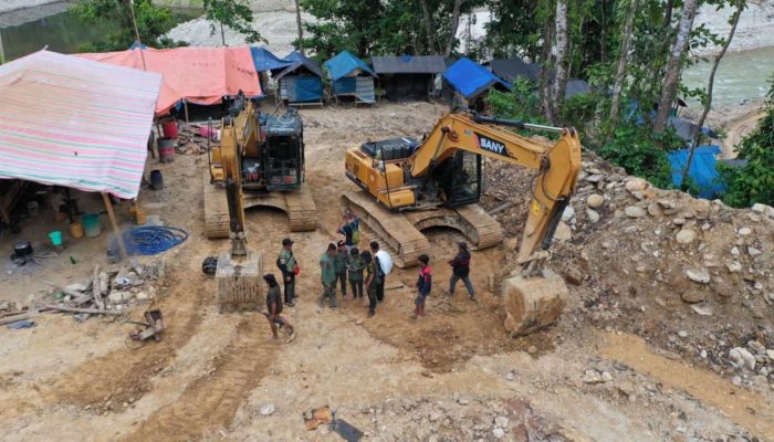 Gakkumhut-Dishut Sulteng Tangkap Dua Penambang Emas Ilegal di Gio Barat Parimo