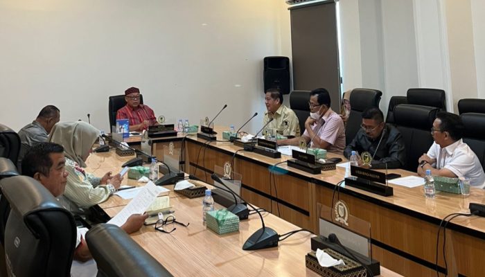 DPRD Sulteng Bahas Garis Besar Materi dan Jadwal Kegiatan