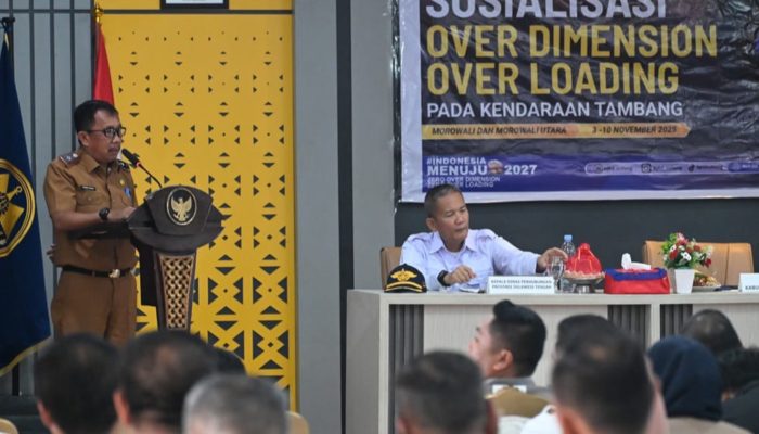 Sekda Morowali Yusman Mahbub Resmi Buka Sosialisasi ODOL Kendaraan Tambang