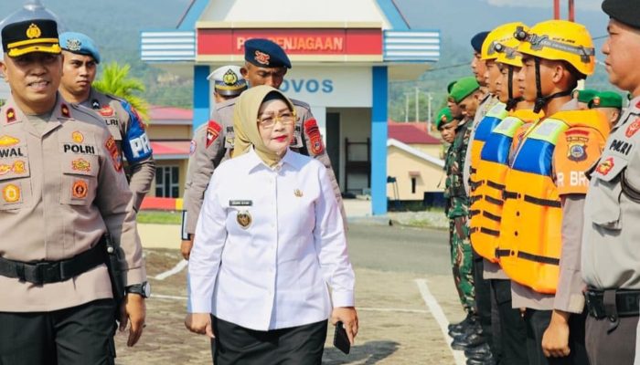 Wabup Morowali Iriane Iliyas Hadiri Apel Gelar Pasukan Tanggap Darurat Bencana Hidrometeorologi 2025