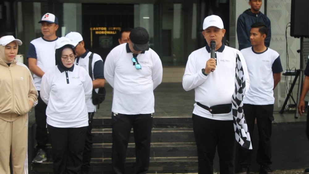 Pemkab Morowali Gelar Jalan Santai di Momentum Hakordia 2025