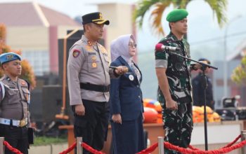 Wabup Morowali Iriane Iliyas Pimpin Apel Gelar Pasukan Operasi Lilin Tinombala 2025