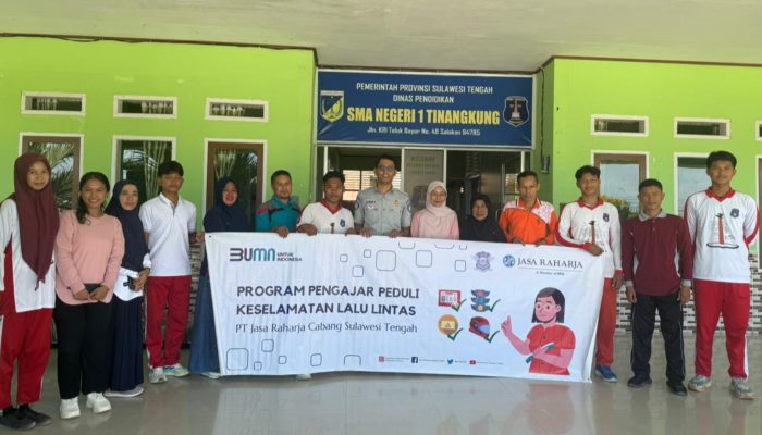 Jasa Raharja Sulawesi Tengah Edukasi Pelajar SMAN 1 Tinangkung, Dorong Generasi Muda Jadi Pelopor Keselamatan Lalu Lintas