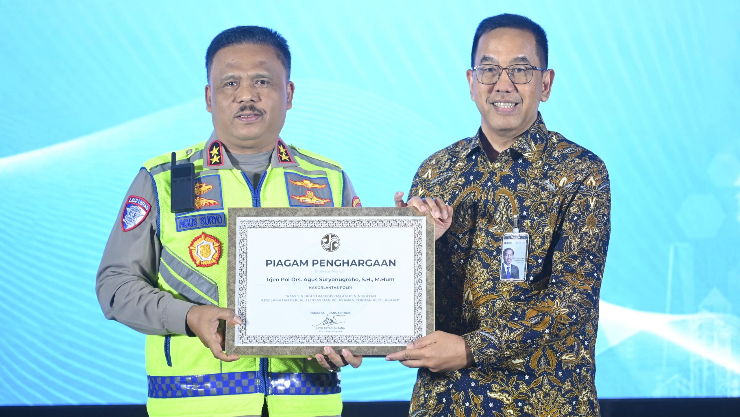 HUT ke-65 Jasa Raharja, Sinergi Polri dan Pemerintah Daerah Diperkuat untuk Transportasi Aman-Tertib