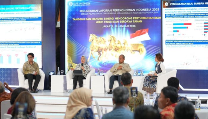 Luncurkan Laporan Perekonomian Indonesia 2025, BI Proyeksikan Ekonomi Tumbuh hingga 5,9 Persen