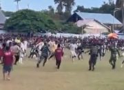 Final Sepak Bola di Desa Sejoli Parimo Ricuh, Raja Tarkam Seydou Diakite Dikeroyok