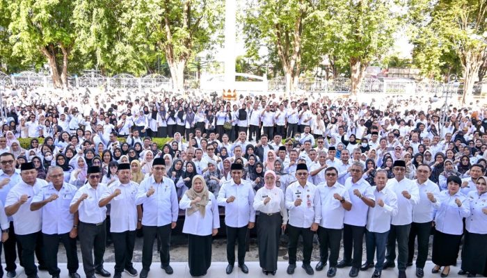 Kepala BKD Sulteng Sitti Asma Ul Husnasyah Ikut Apel Perdana di Bulan Ramadhan, Siap Perkuat Pelayanan Publik