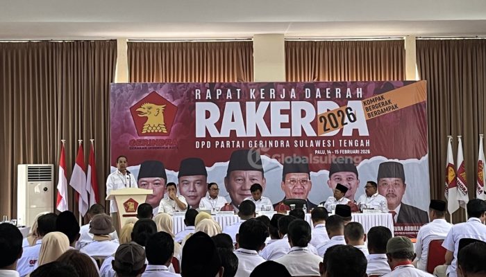 Rakerda 2026, Gerindra Sulteng Mulai Panaskan Mesin Partai Hadapi Pemilu 2029