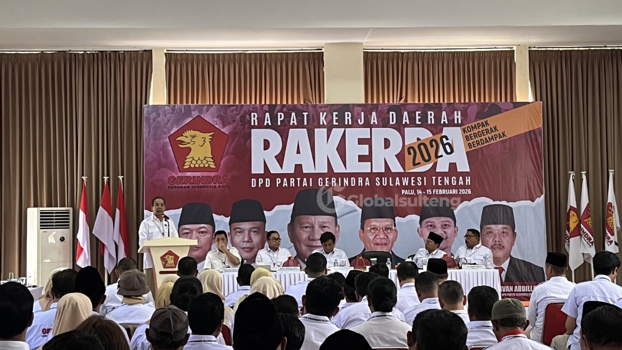Rakerda 2026, Gerindra Sulteng Mulai Panaskan Mesin Partai Hadapi Pemilu 2029