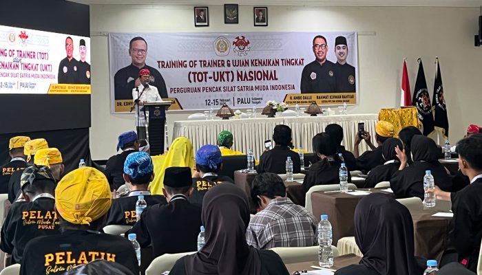 Abdul Karim Aljufri Buka ToT dan UKT Nasional PPS Satria Muda Indonesia di Kota Palu