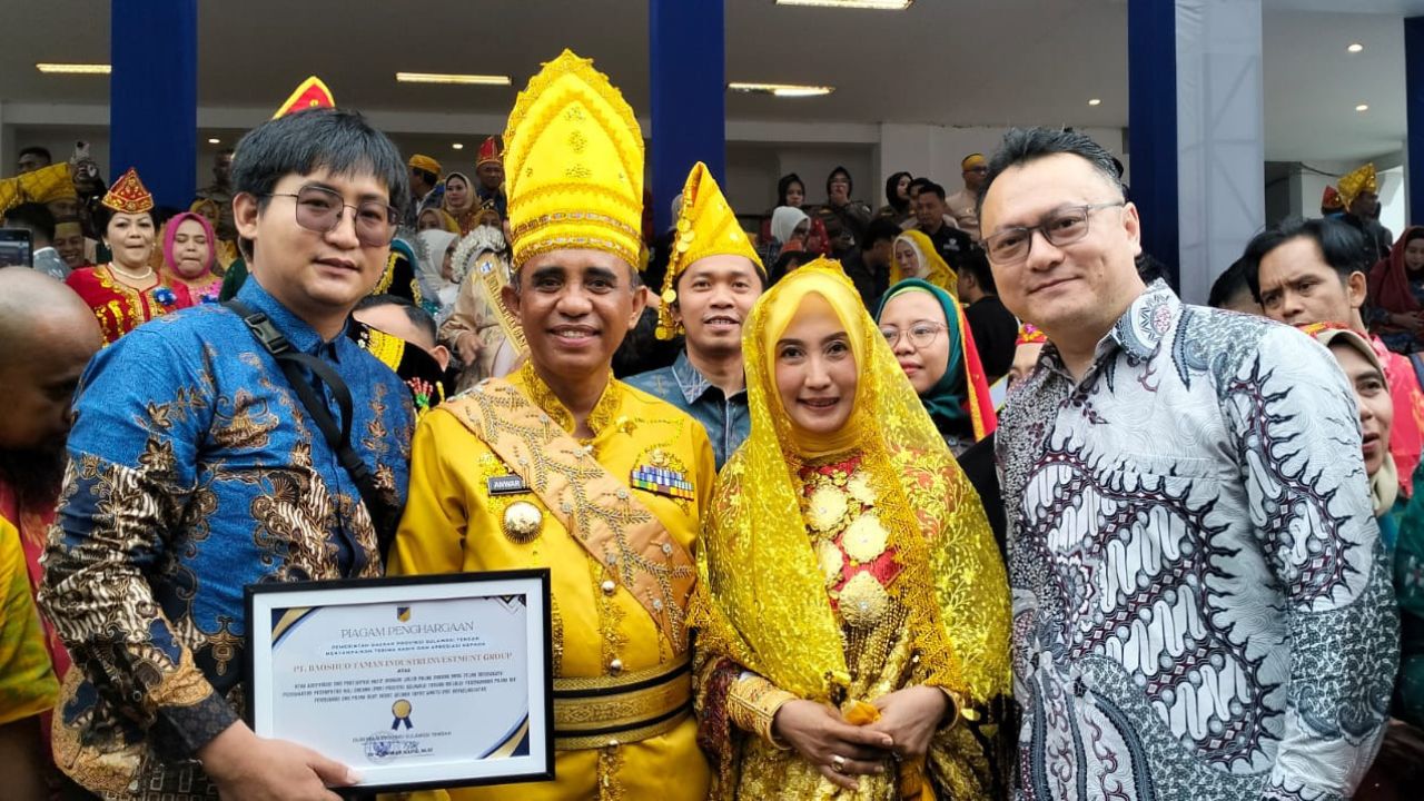 Huabao Indonesia Raih Penghargaan Wajib Pajak dari Pemprov pada HUT ke-62 Sulawesi Tengah